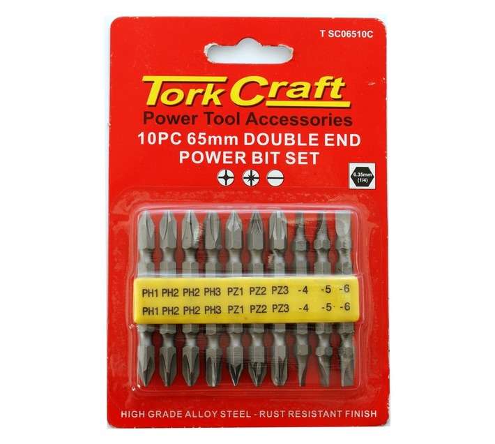 Tork Craft T SC06510C 10 x Double End Screwdriver Bits