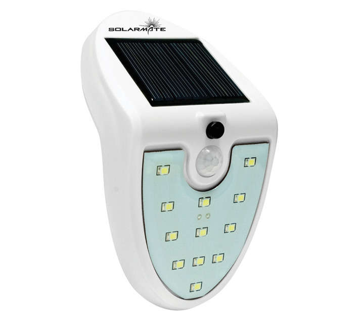 Solarmate Solar LED Motion Sensor Wall Light - White