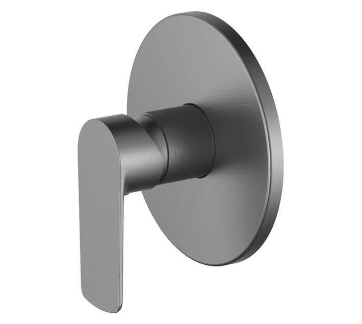 CONC SHOWER MIXR-BR GUN GREY