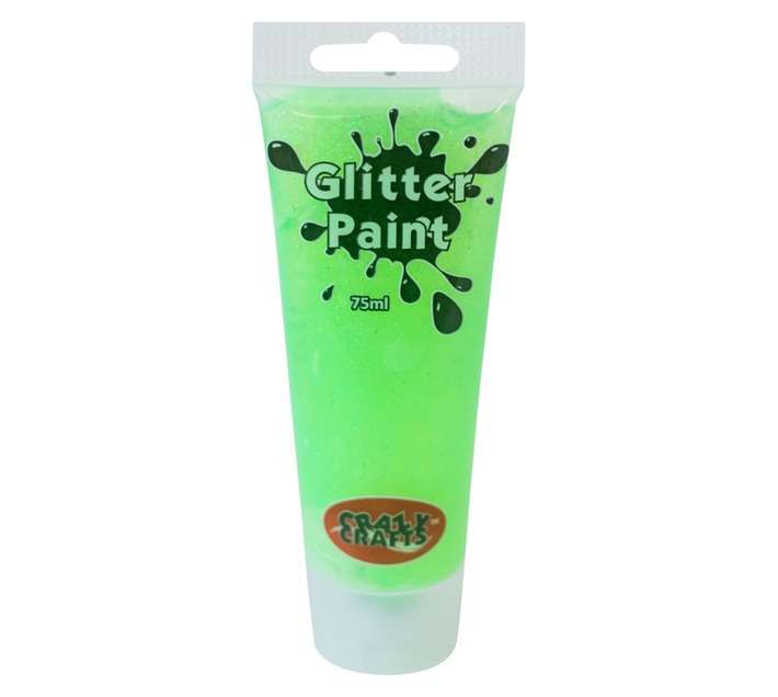 Glitter Paint - Neon Green (75ml)