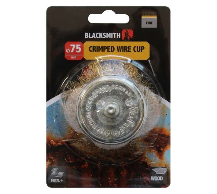 Blacksmith Crimped Fine Drill Wire Cup (75mm)