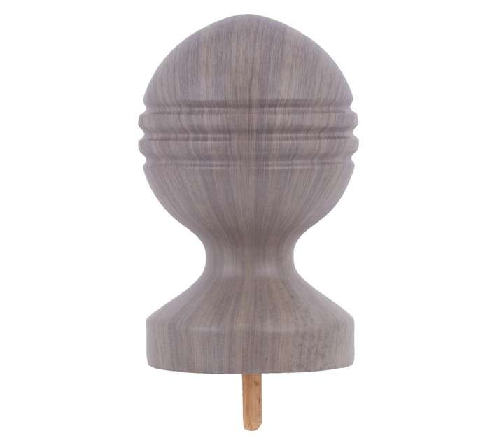 Shiraz Finial Ball Grvd - Sea Mist (85mm)