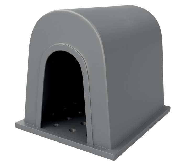 Eco Tanks Medium Dog Kennel - Grey