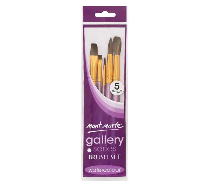 Mont Marte 5 Piece Gallery Series Brush Set - Purple