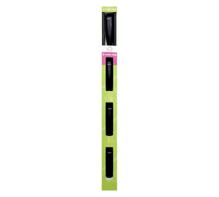 4 x Matt Garden Torch Set - Black (99.1 x 99.1 x 1500mm)