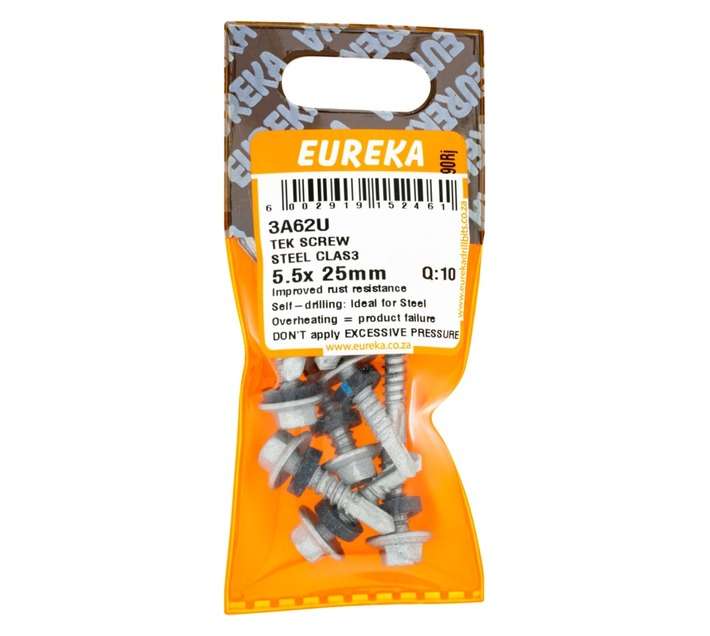 Eureka 10 x CLS4 Tek Screws (25 x 5.5mm)