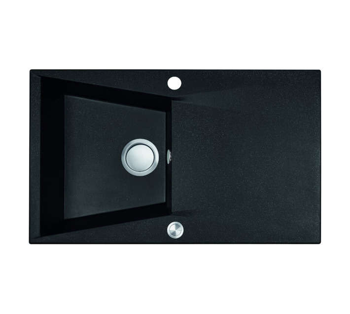Laveo Grenada 1 Bowl with Drainer Sink - Black (780 x 480 x 190mm)