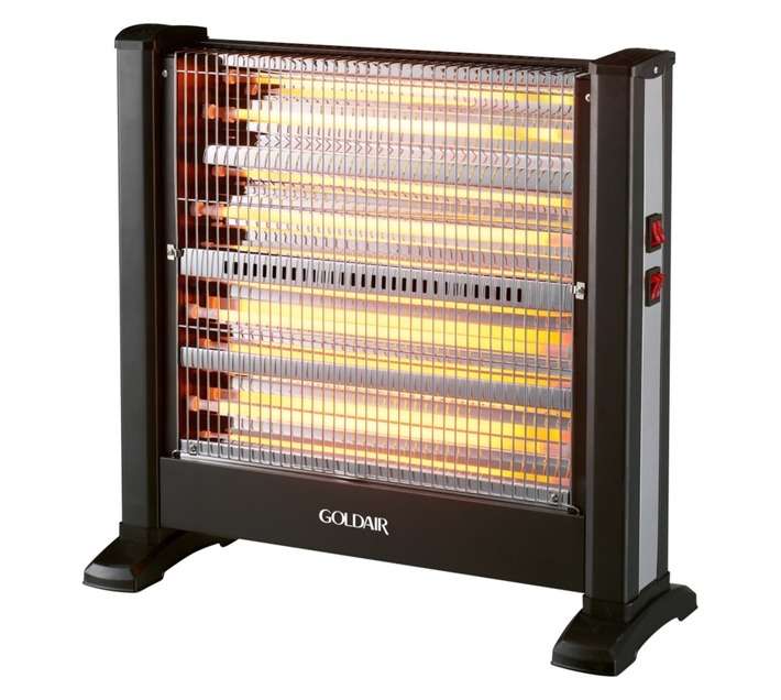 Goldair GQH-2400 Quartz Heater - Black (2400W)