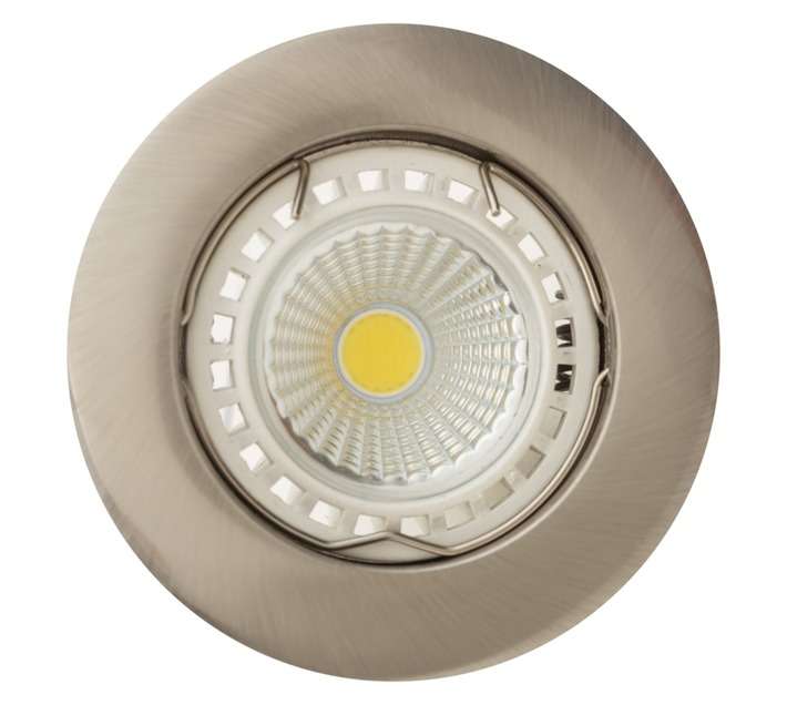 Eurolux Curved Rim Downlight - Satin Chrome (50W)