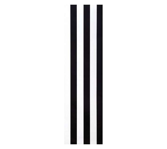 Fired Earth Wallpaper - Black and White Stripe (530 x 10000mm)
