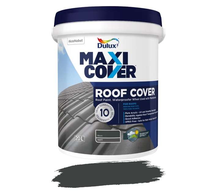 Dulux Maxicover Roof Cover - Black (20L)