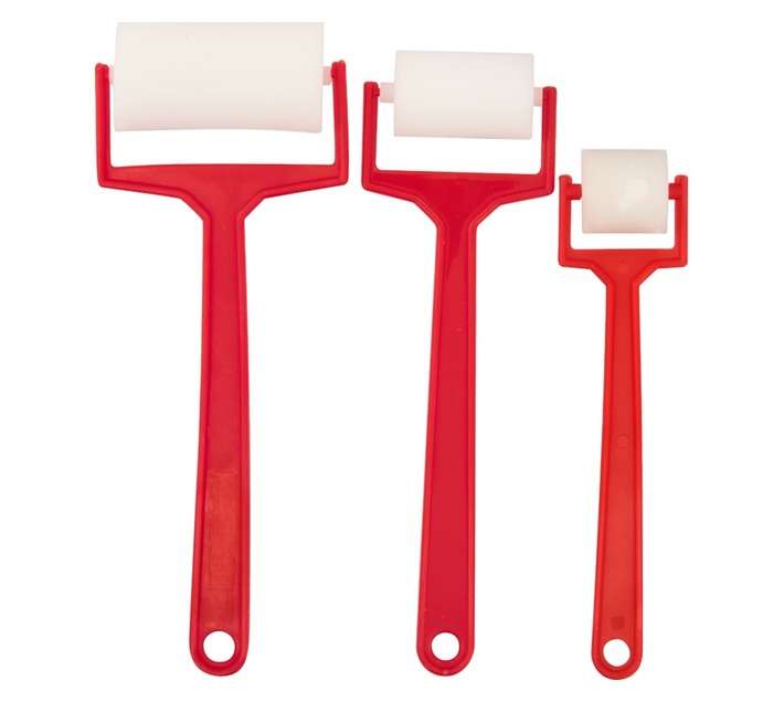 Dala 3 Piece Sponge Roller Set - Red