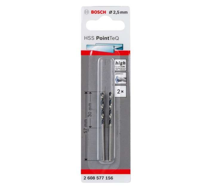 Bosch 2608577156 PoinTeQ Metal HSS Drill Bit (2.5mm)