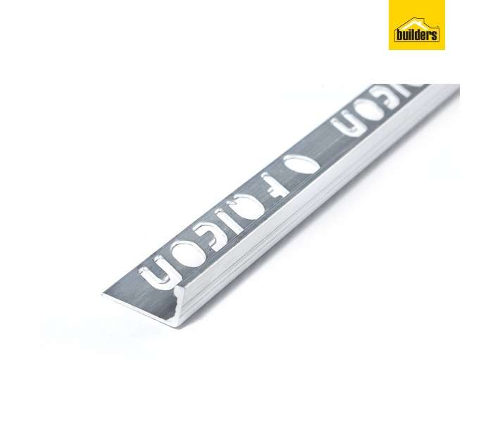 Falcon Tiling Aluminium Straight Edge Trim - Silver (2500 x 15mm)