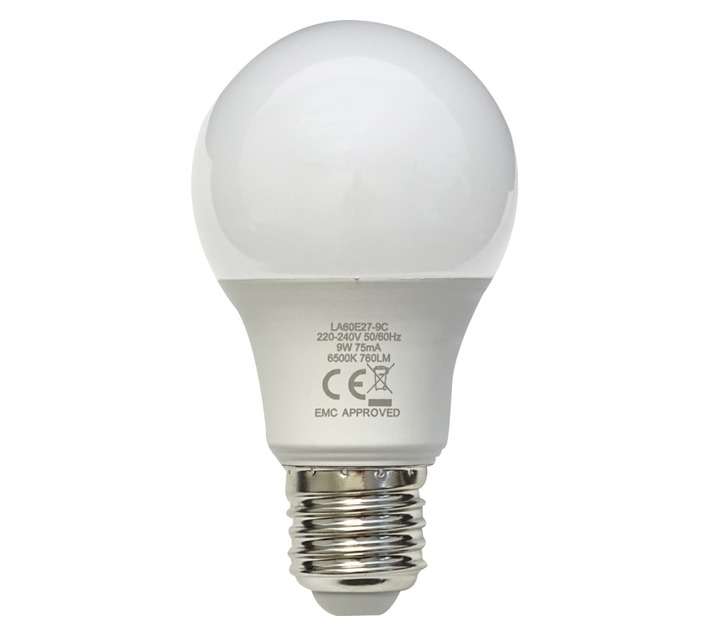 Major Tech A60 E27 LED Globe - Cool White (9W)