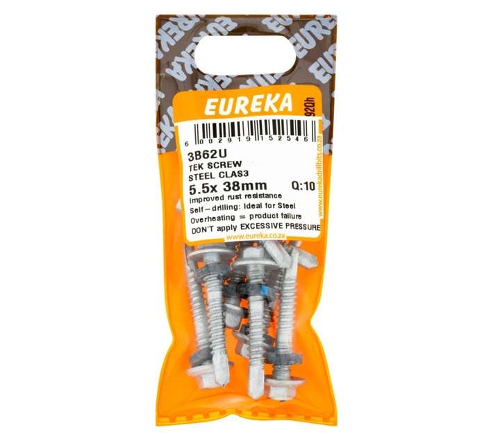 Eureka 10 x CLS4 Tek Screws (38 x 5.5mm)