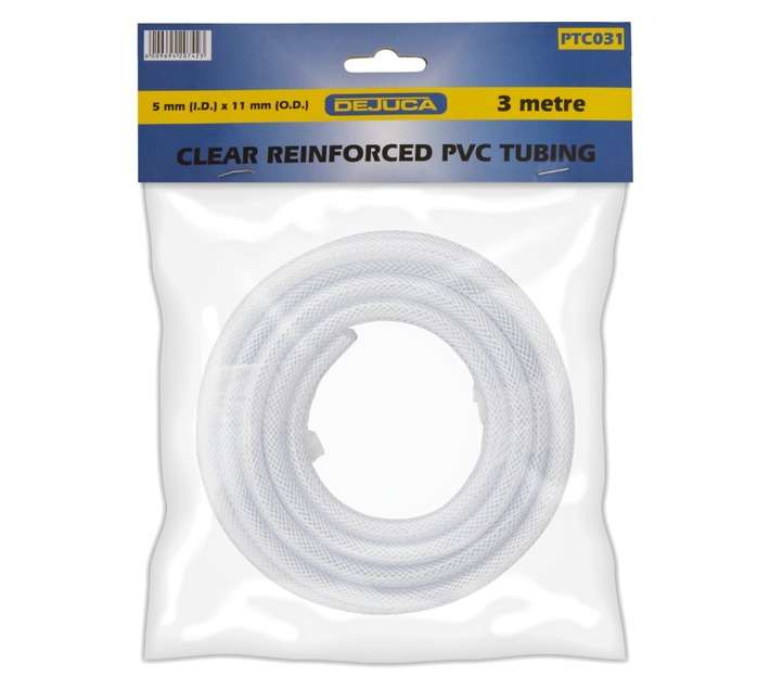 Libra PVC reinforced Tubing - Clear (5mm x 11mm x 3m)