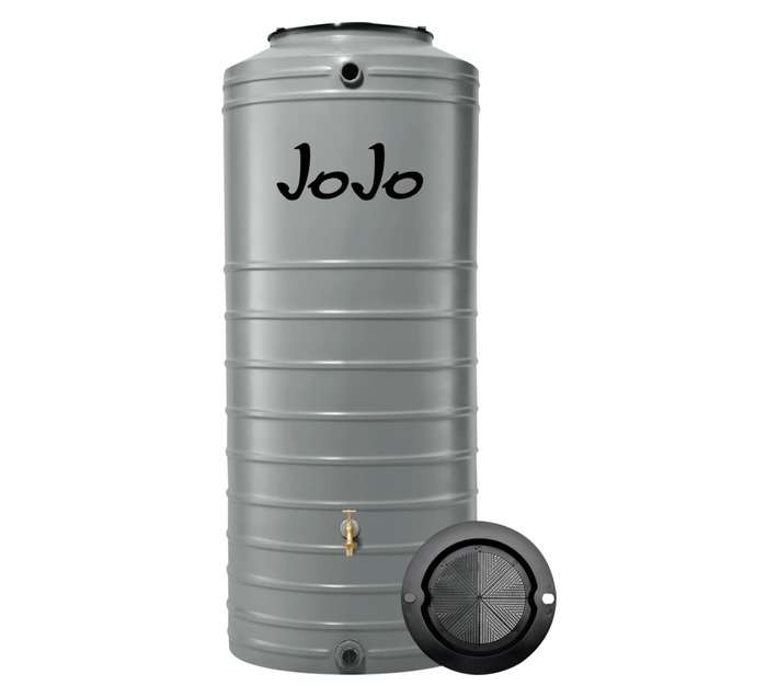 JoJo Slimline Water Tank - Cloudy Grey (750L)