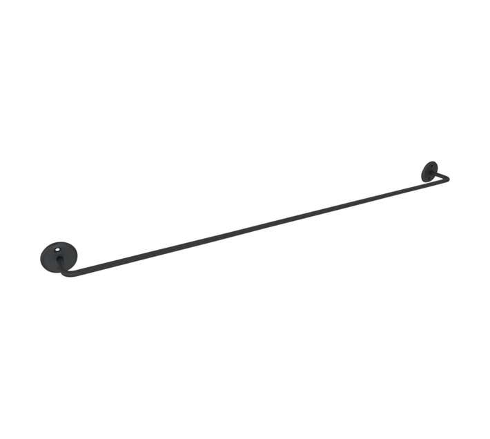 Steelcraft Single Towel Rail - Matte Black (700 x 55 x 45mm)