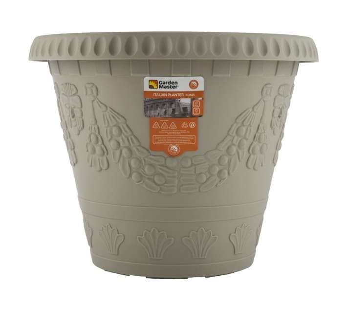 Garden Master Roma Italian Pot - Grey (350mm)