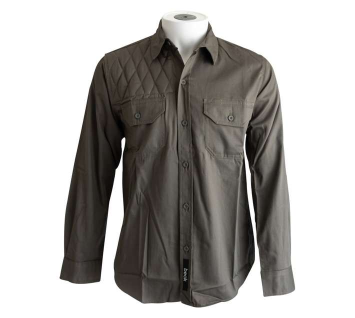 Beck Hunters Cotton Long Sleeve Shirt - Olive (XL)