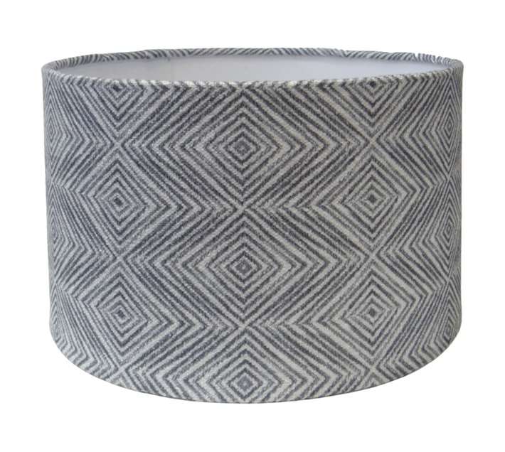 Design House Geo Print Drum Lamp Shade - Green (260mm)