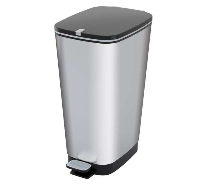 KIS by Keter Large Chic Bin - Silver (50L)