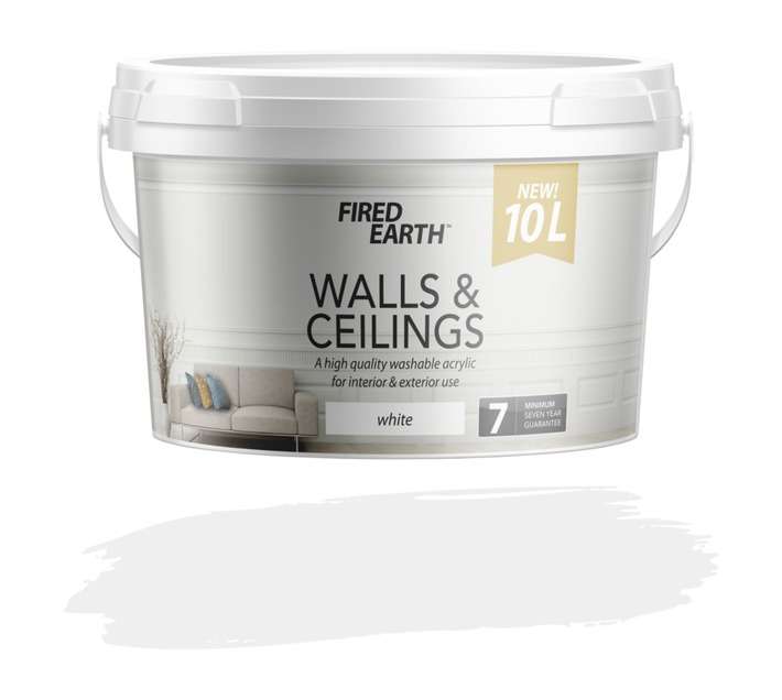 Fired Earth Walls and Ceilings - White (10L)