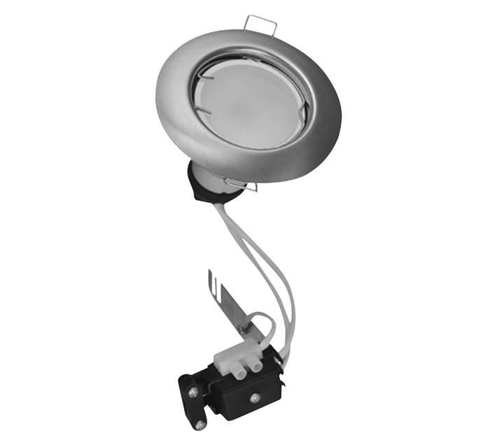 Lightworx LED GU10 Round Downlight - Satin Chrome (4w)