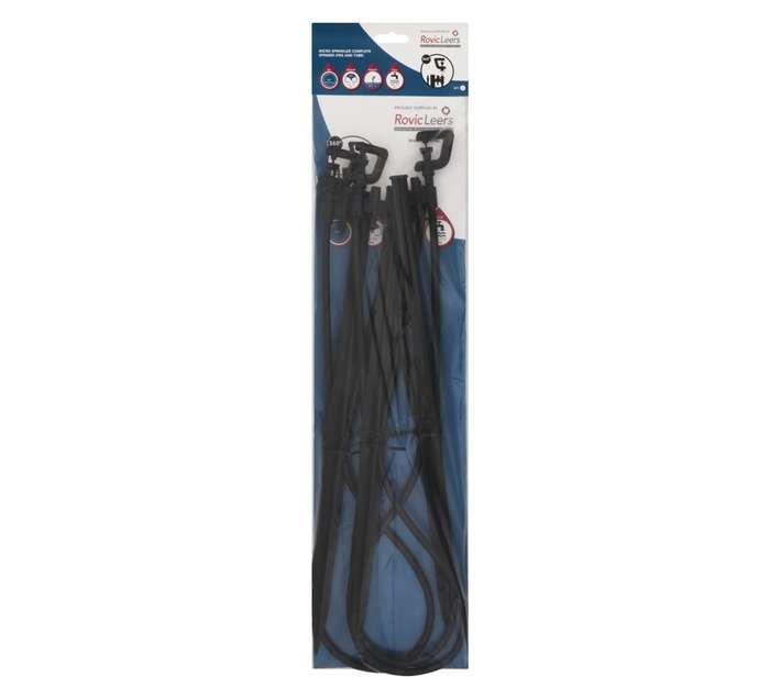 Hunter 3 x Micro Peg and Tube Complete Spinner Sprinkler - Black