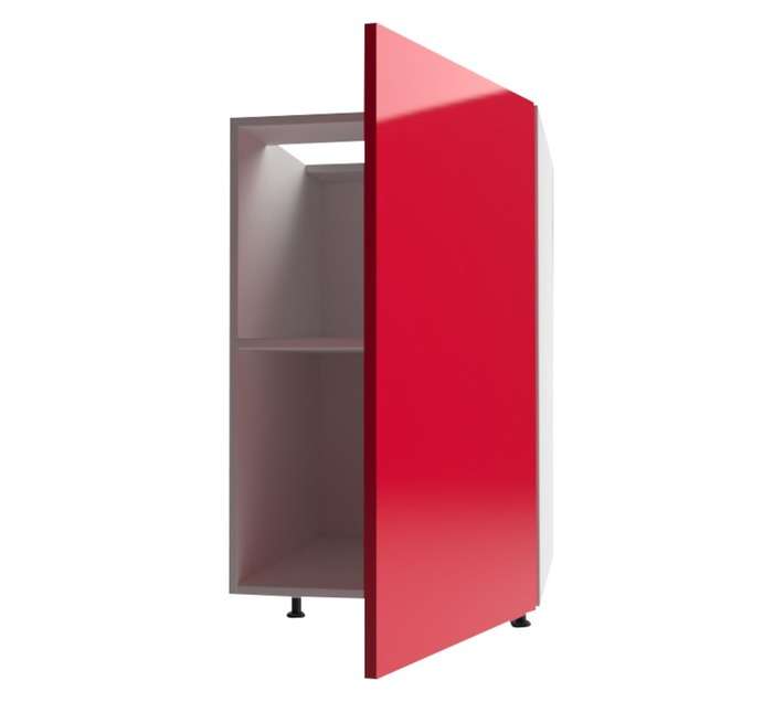 Home and Kitchen Gloss Base Cabinet Unit - Candy Red (450 x 560 x 720mm)