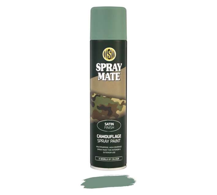 Spraymate Camo Satin Spray Paint Bushveld Green 250ml