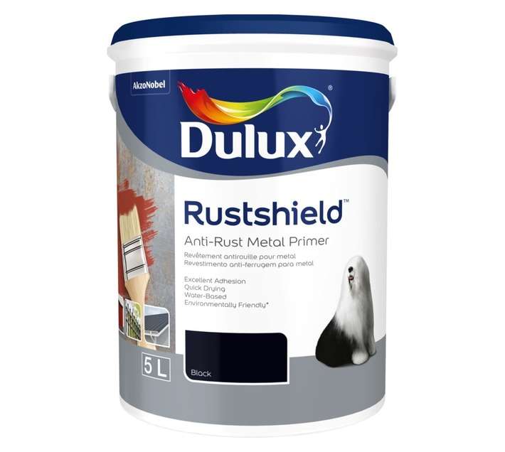 Dulux Rustshield Anti-Rust Metal Primer - Black (5L)