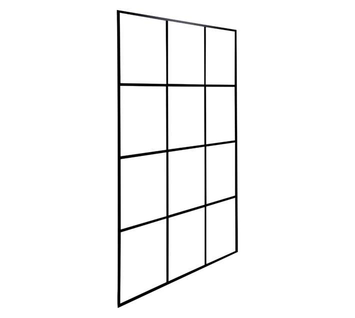 MacNeil Aquador 12 Panel Mont Blanc Shower Screen - Black (2000 x 1200 x 2000mm)