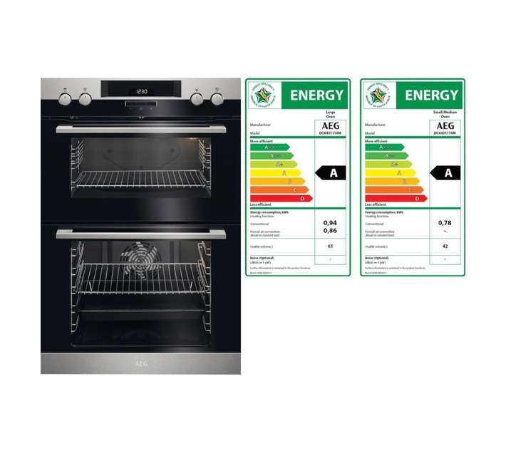 AEG Multifunction Oven (568 x 594 x 888mm) Black/Silver DCK43110M