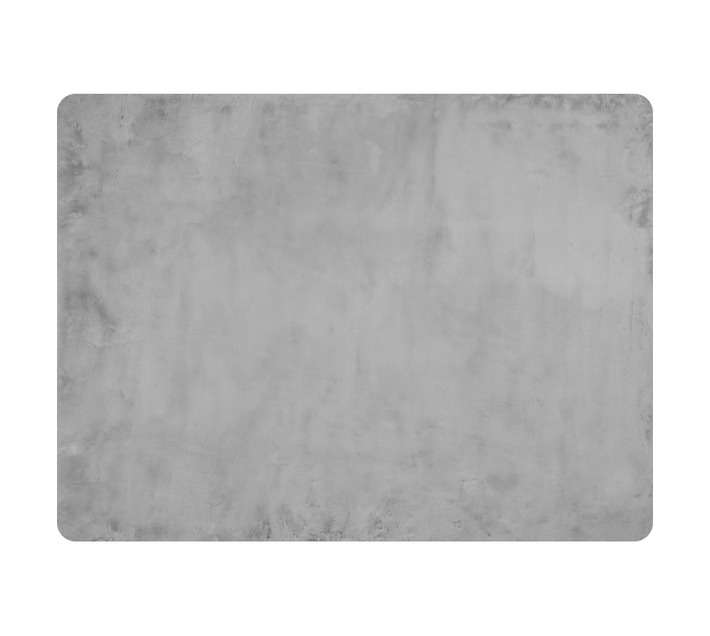 Stefano and Co Sonya Faux Fur Mat - Grey (1500 x 820mm)