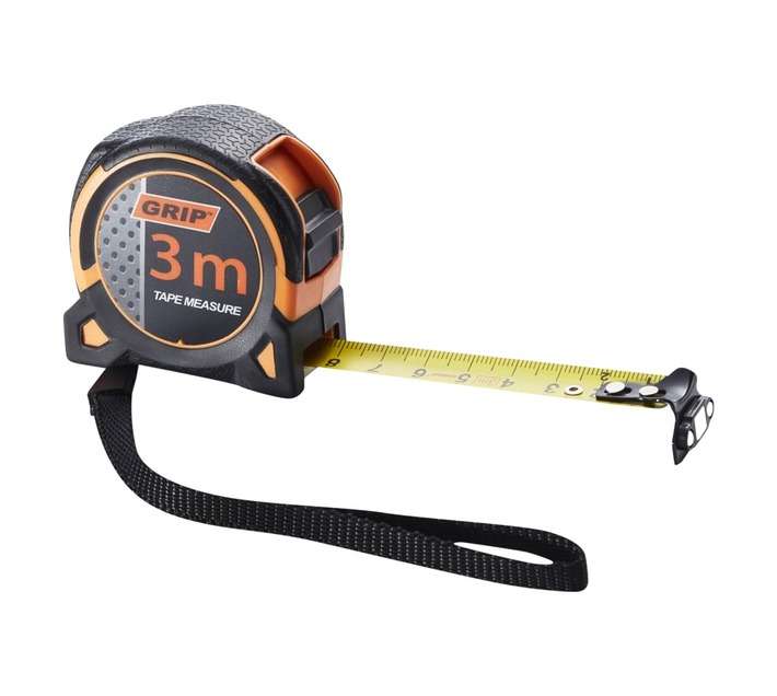 Grip Tape Measure - Black/Orange (3000mm)