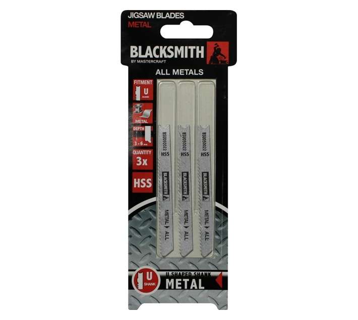 Blacksmith Bold U Shank Metal 3-6mm HSS Jigsaw Blade (3 piece)