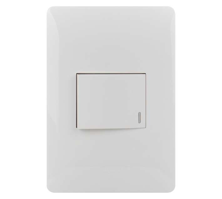 Ysalis 1-Lever 4x2 Intermediate Switches - White