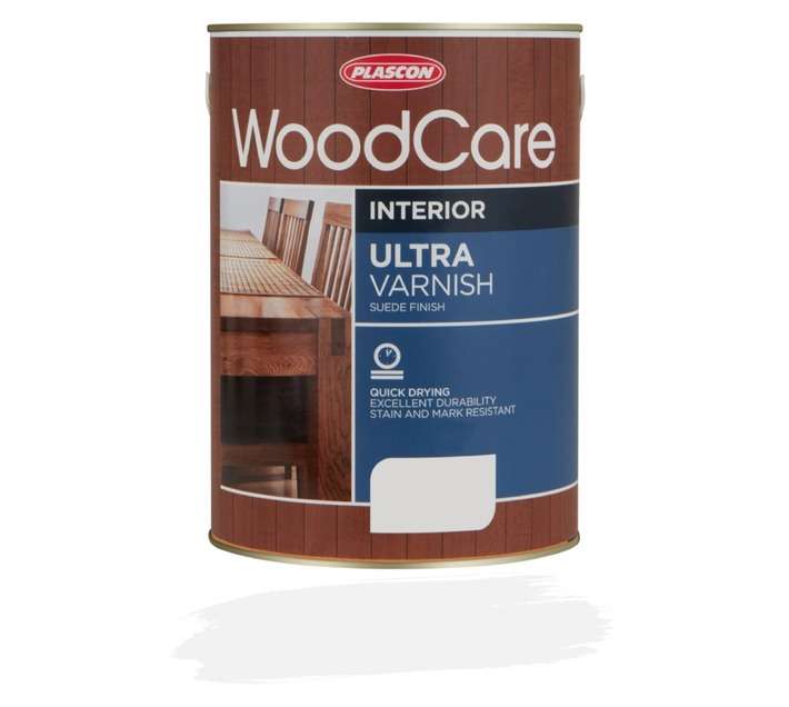 Plascon Woodcare Ultra Varnish Suede - Clear (5L)