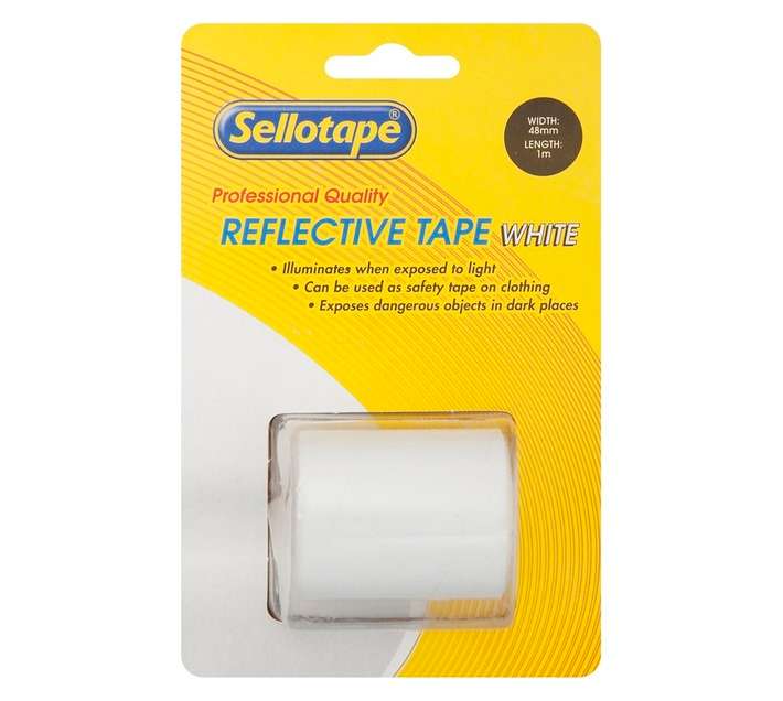 Bidvest Buffalo Tapes Reflective - White (1000 x 48 x 42mm)