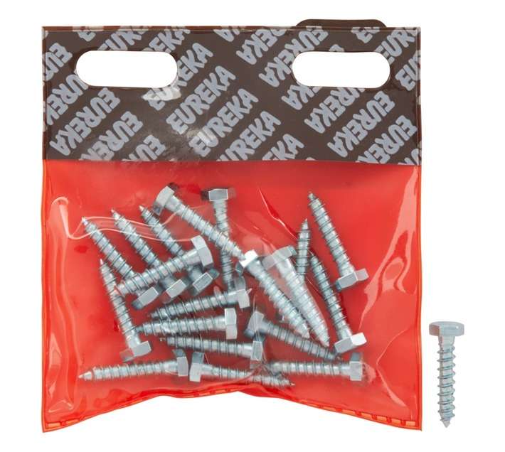 Eureka 1CA10U 6 x 30mm Coach Screw Galvanised (20 Pack)