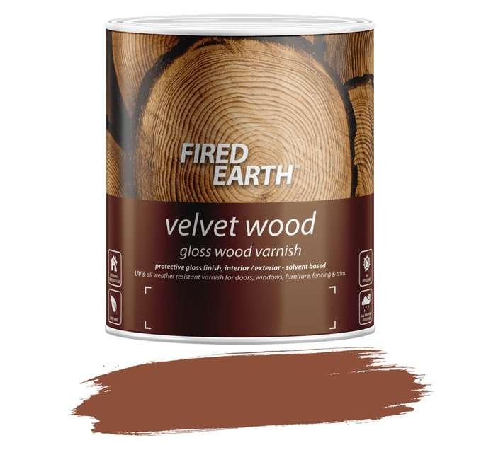 Fired Earth Velvet Wood - Ruba (1L)