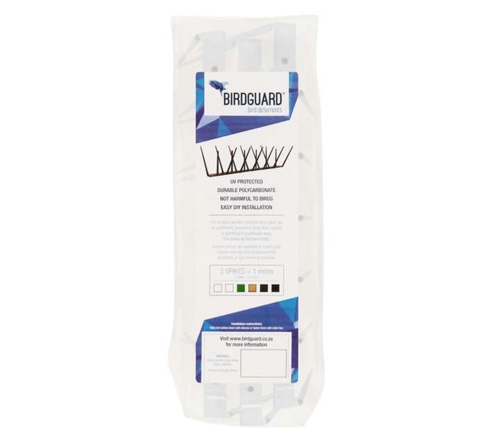 Birdguard 3 x Bird Spikes - Clear (1000mm)