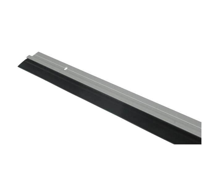Homequip Aluminium Door Seal with Rubber Strip - Silver (1000mm)