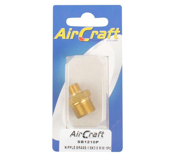 AirCraft Brass Nipple (1/8 - 3/8 Inch)