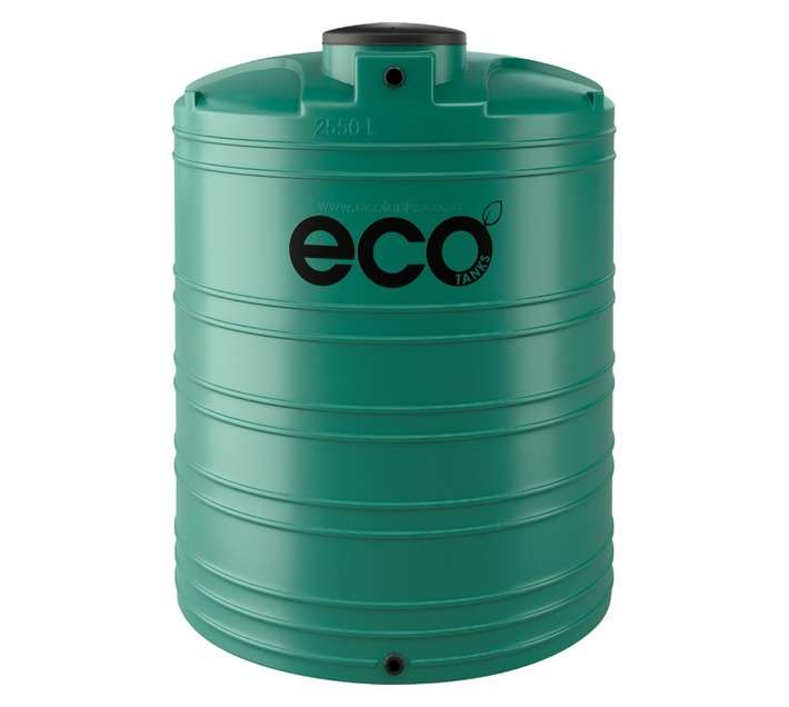 Eco Tanks Vertical Water Tank - Green (2550L)