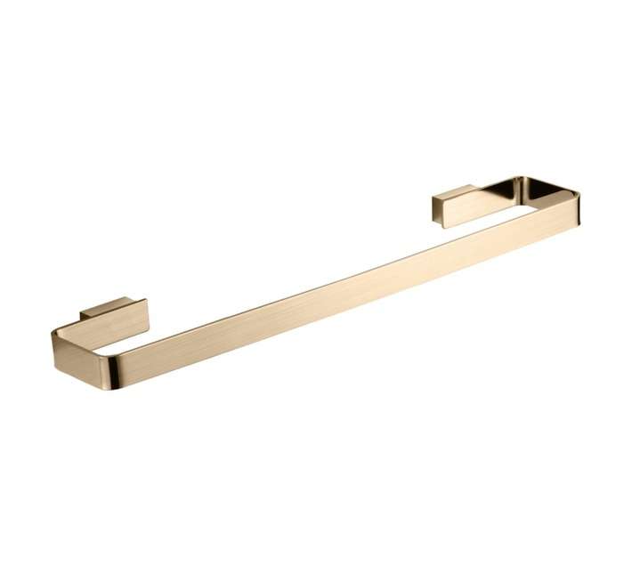 Lusso Ciano Single Towel Rail - Gold (600mm)