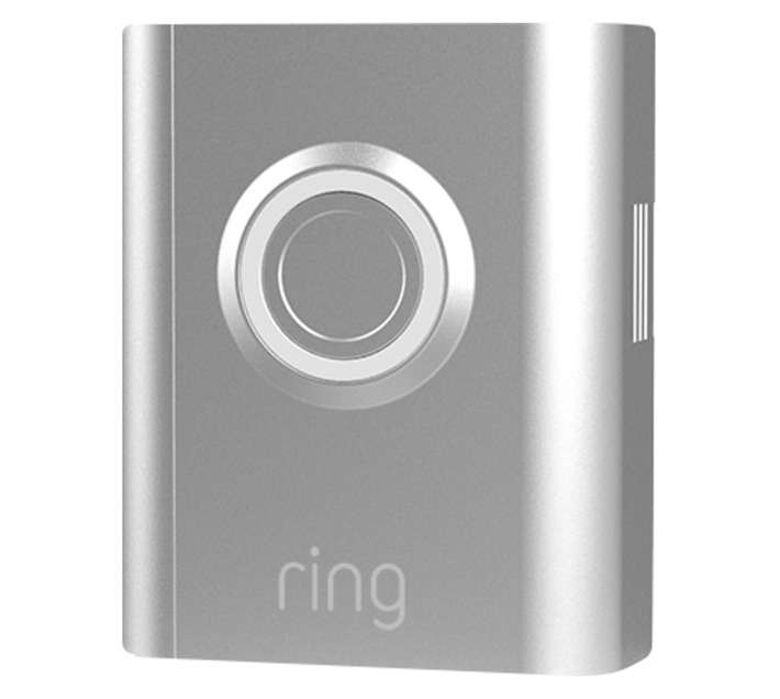 Ring Video Doorbell 3 Faceplate Cover - Silver Metal (80 x 60 x 20mm)