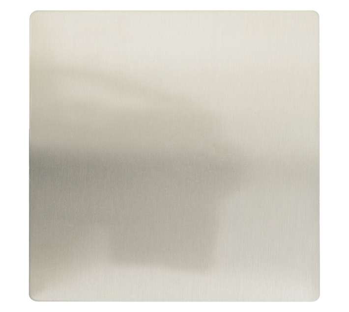CBI 4x4 Blank Plate - Silver/metal